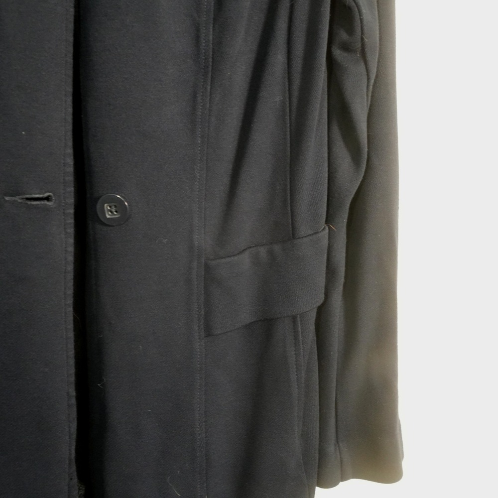 Cabi Longline Knit Blazer Womens Medium Navy Blue 5093 Collarless Career Jacket - Picture 6 of 13